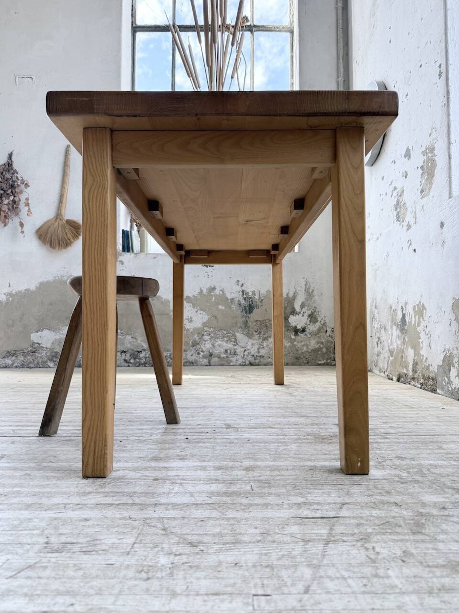 Solid elm farmhouse table 150cm