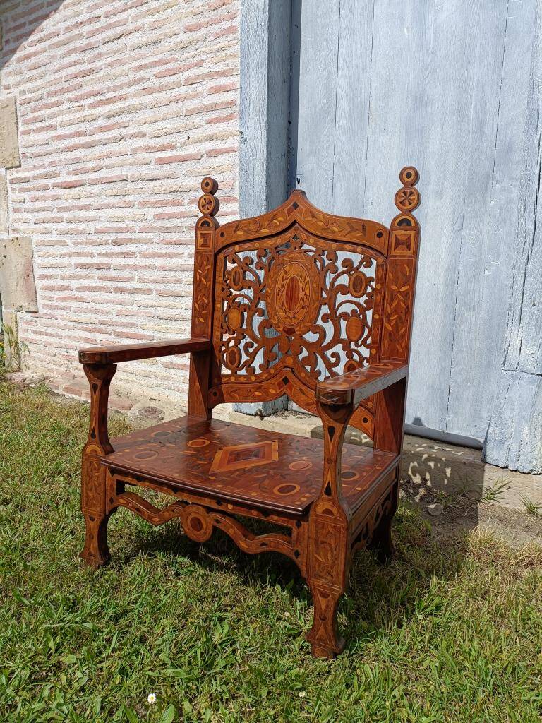 Anglo-Indian Armchair - 19th Century