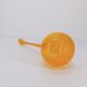 Scandinavian soliflore vase in yellow transparent glass