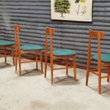 Set of 4 Chairs Drevotex Emerald Green