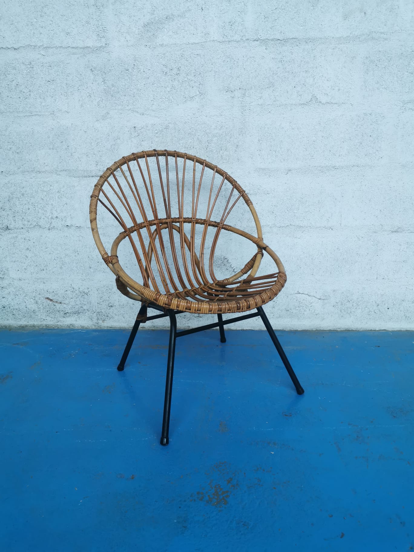 Rattan armchair 1960