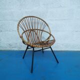 Rattan armchair 1960