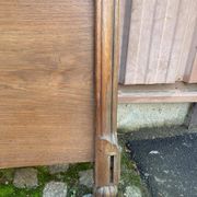 Art Deco headboard in solid oak, 1960, 138cm