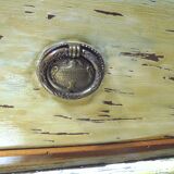 Wood and paint chest of drawers