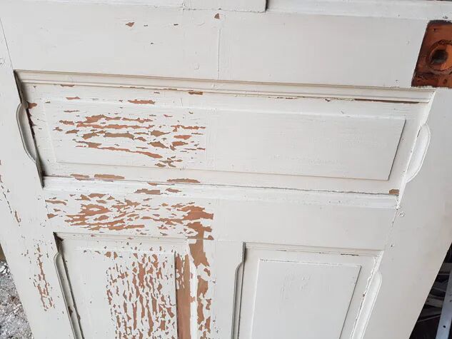 Old wooden exterior door
