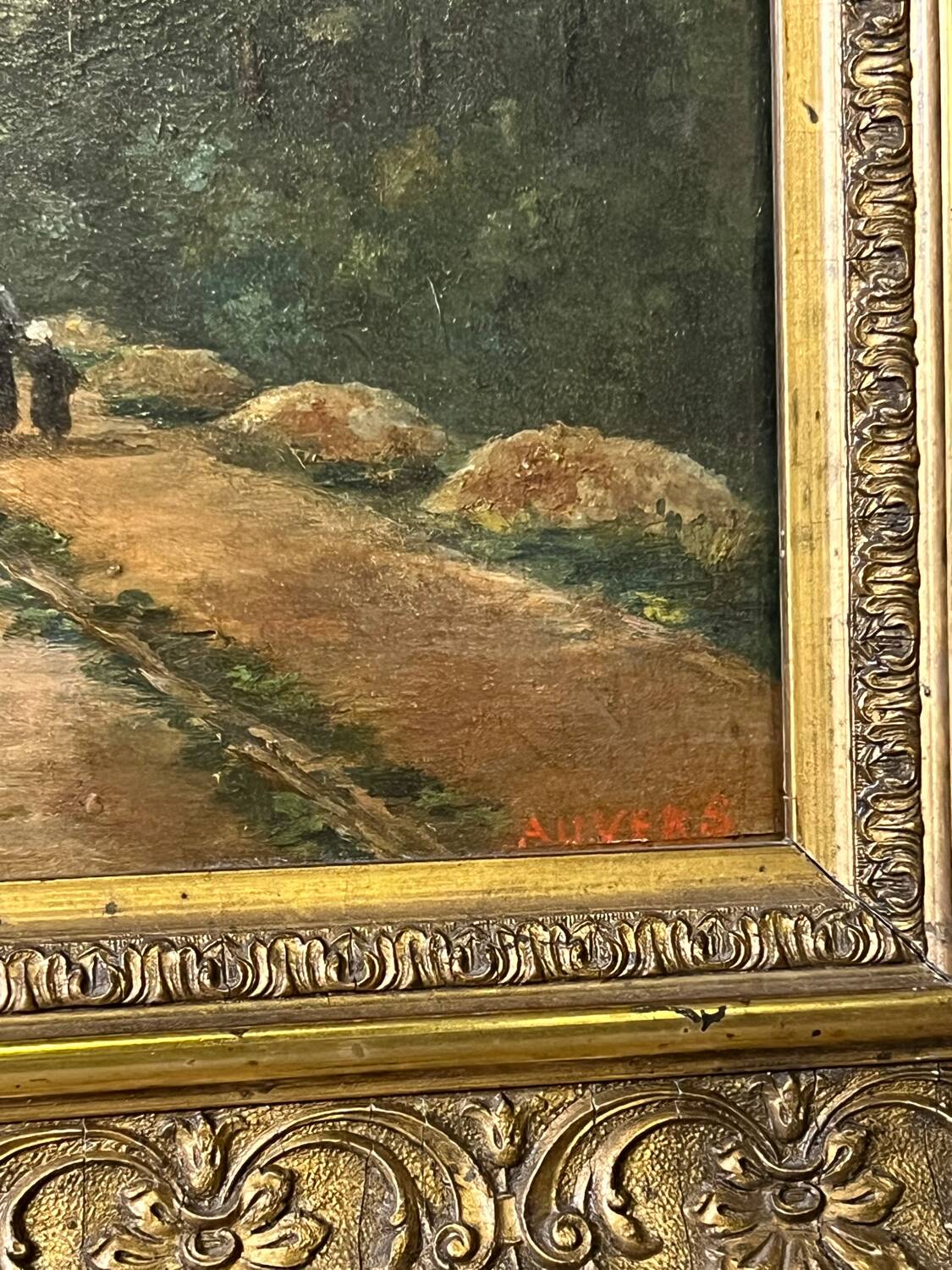 Huile sur bois XIX ème