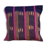 Housse de coussin en tissu baoulé rose