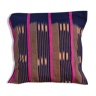 Pink baoulé fabric cushion cover