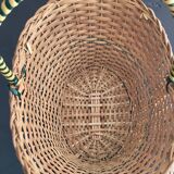 Woven rattan basket