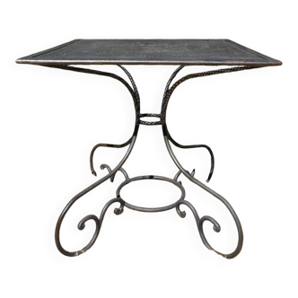Wrought iron garden table