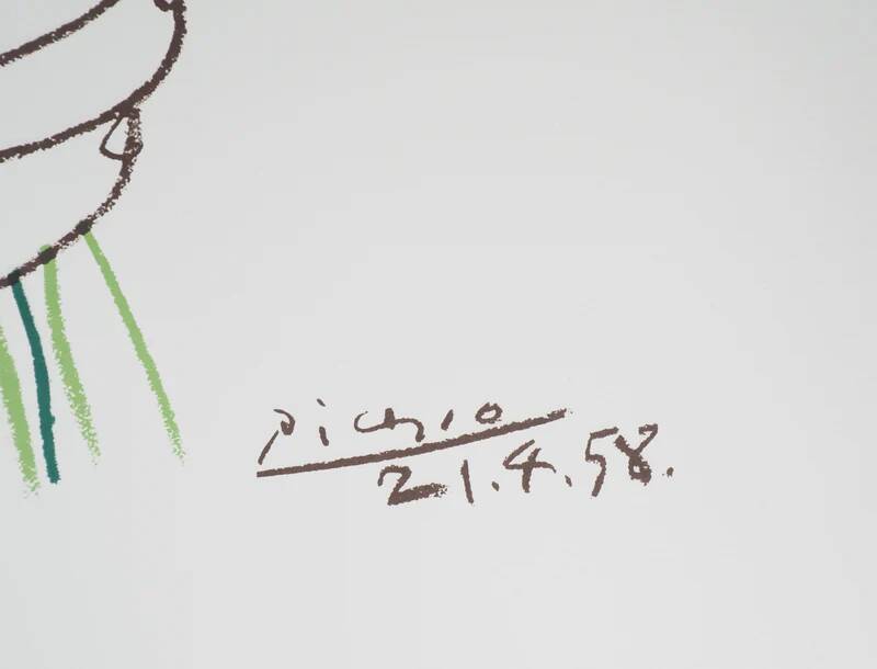 Pablo Picasso: The Bouquet of Peace, signed lithograph