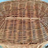 Wicker laundry basket