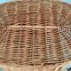 Wicker laundry basket