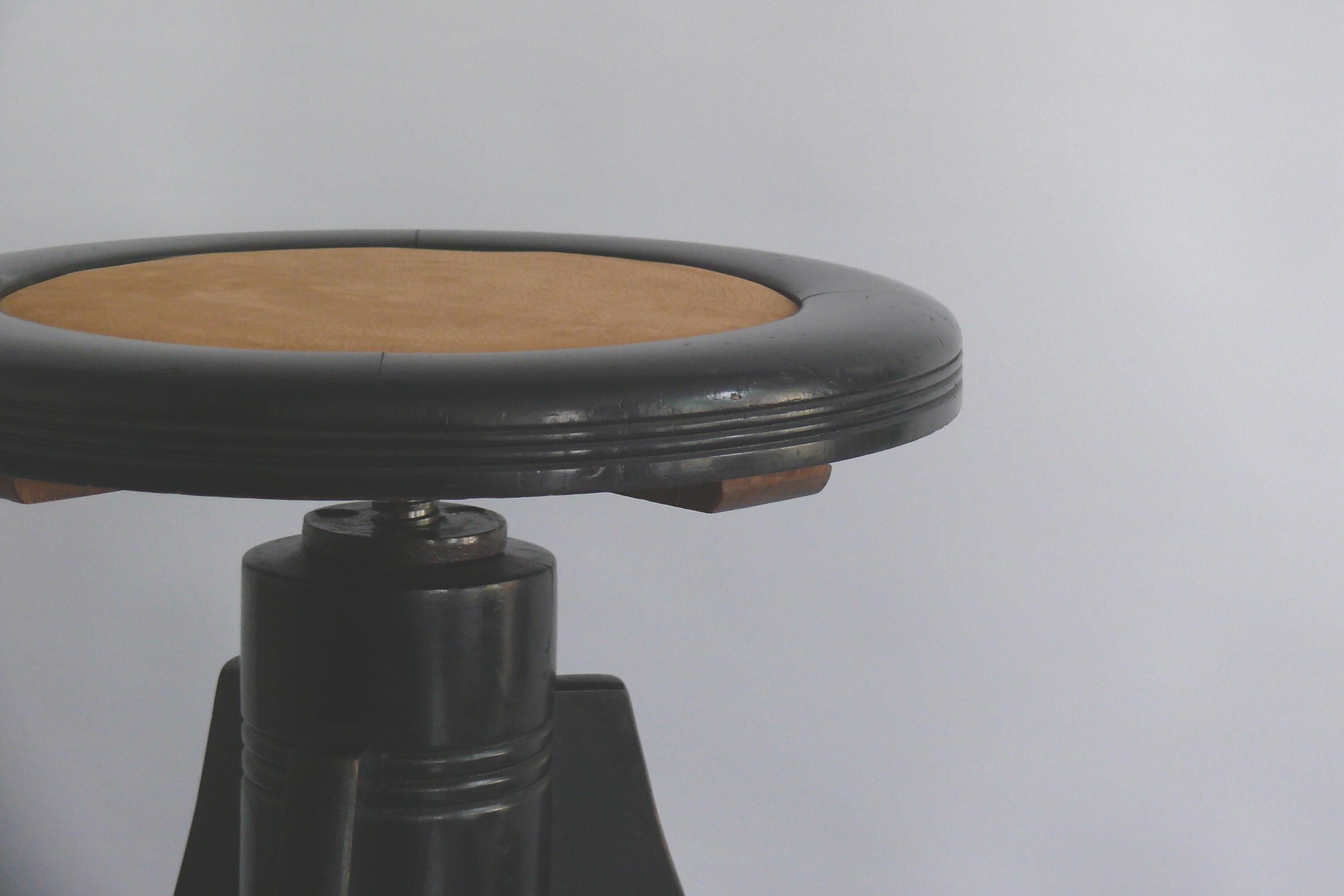 Art Nouveau Piano Stool, Swivel Stool, Stool - around 1920