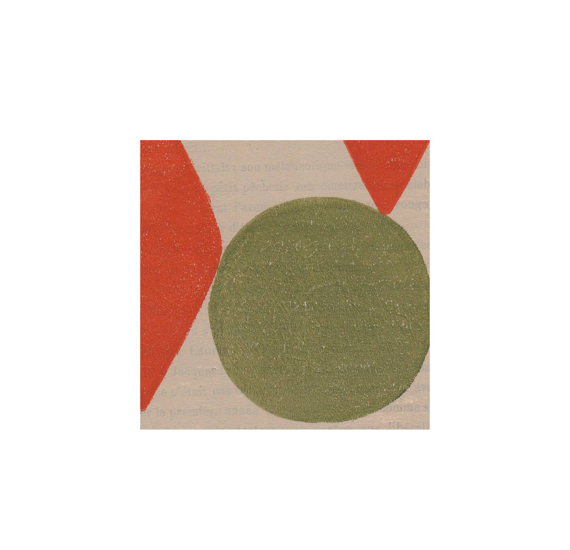 Duo of paintings on old paper -B53 and B60 - abstract paintings signed eawy