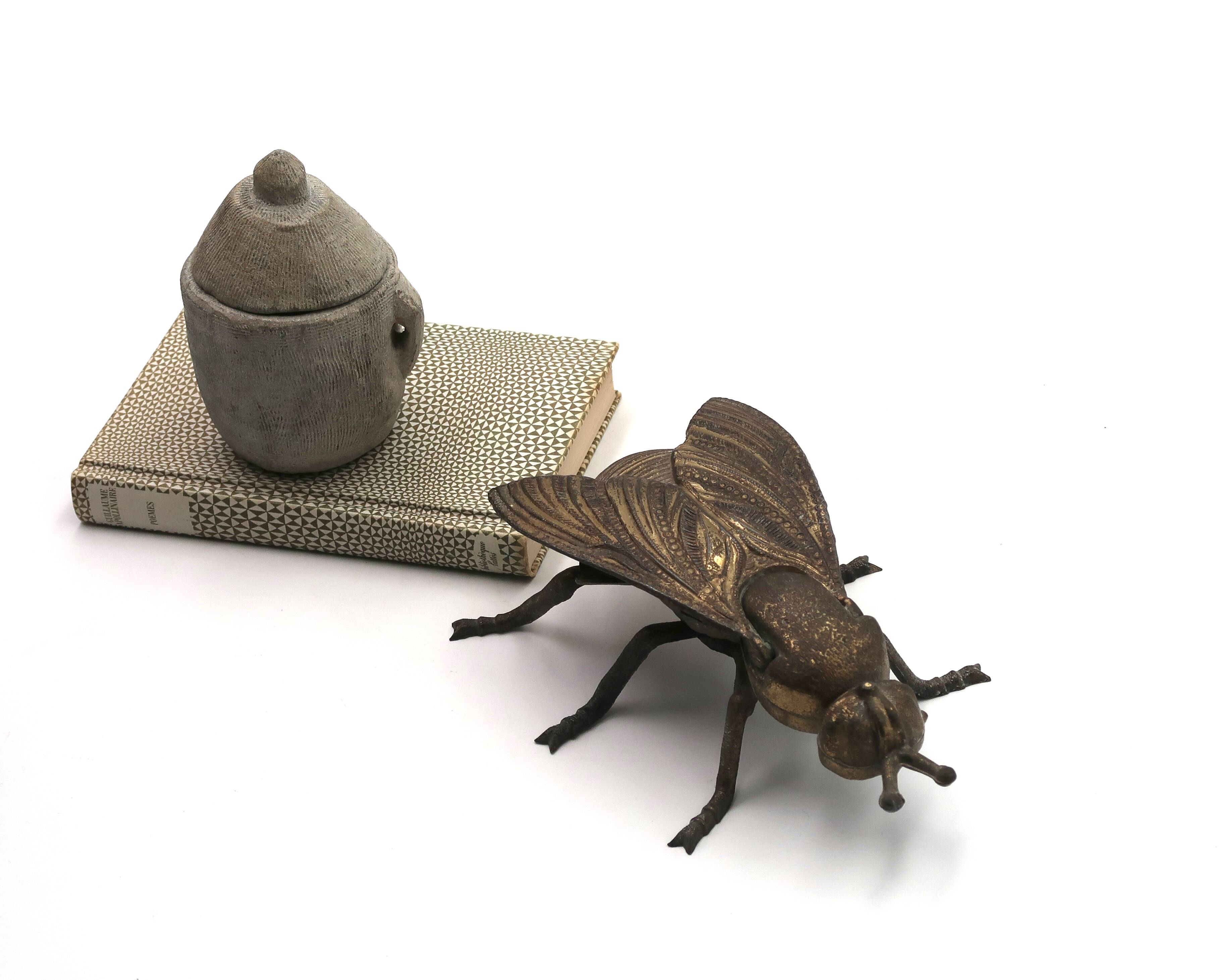 Metal ashtray in the shape of a fly, 1950s