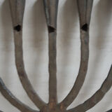 Old candelabra with 7 wrought iron branches