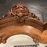 Old walnut frame mirror, 130x80 cm