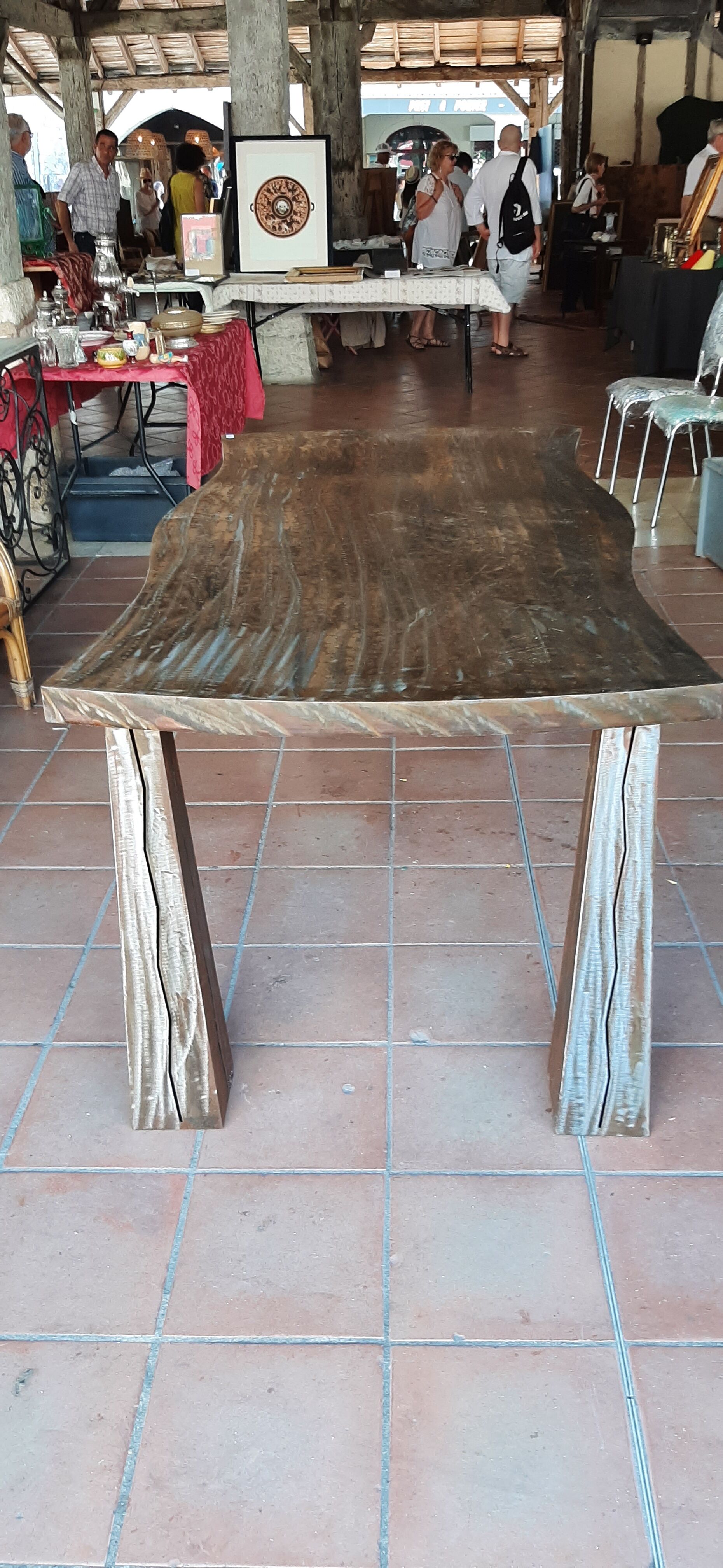 Table de ferme en metal