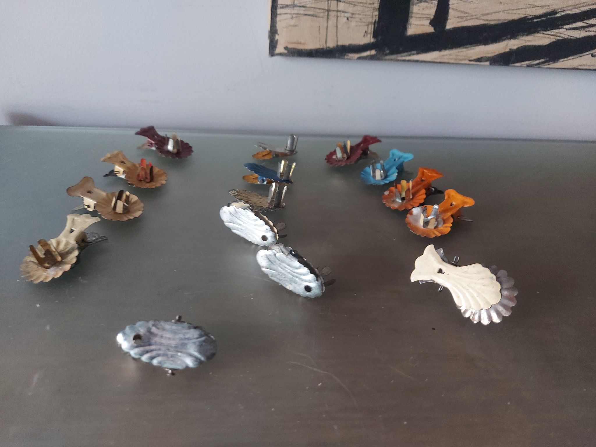 15 bougeoirs vintages à pince