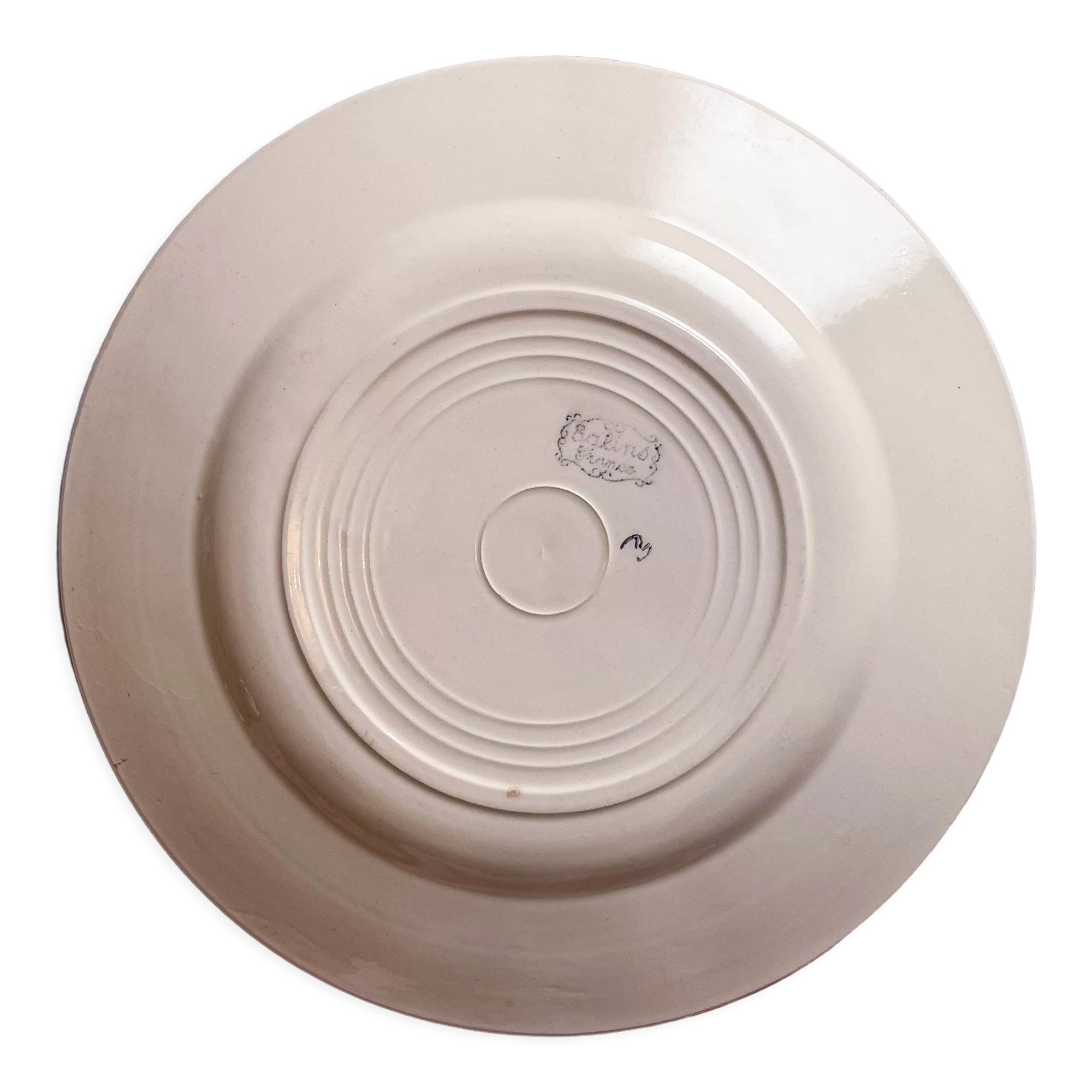 6 flat plate floral salines