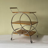 Art deco rolling bar cart, hungary 1930s