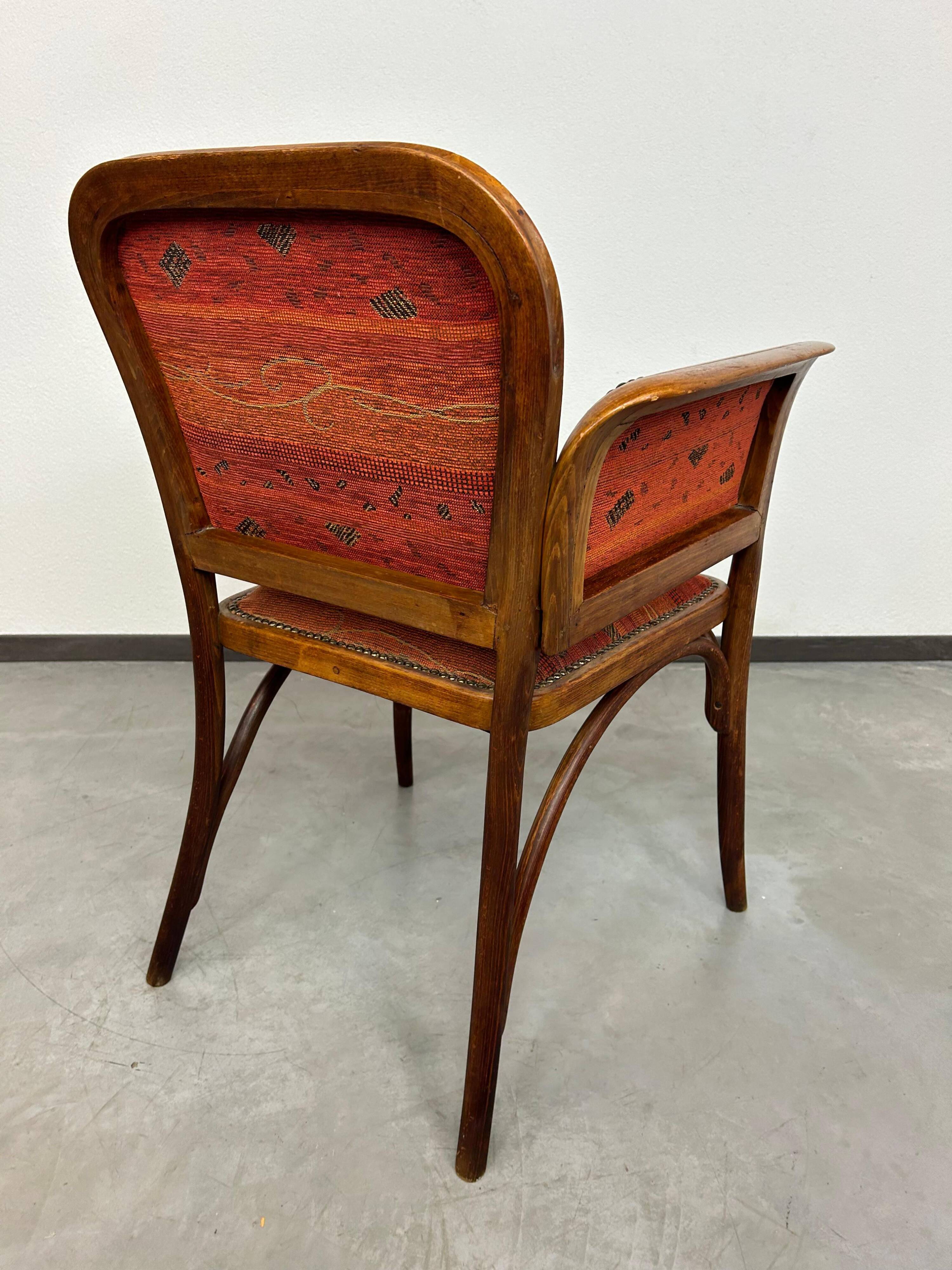 Secession office chair attributed to Marcel Kammerer for Thonet.