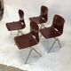 Lot of 4 vintage chairs Galvanitas S22 in the Netherlands