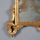 Antique baroque-style wooden mirror Italy 20th century