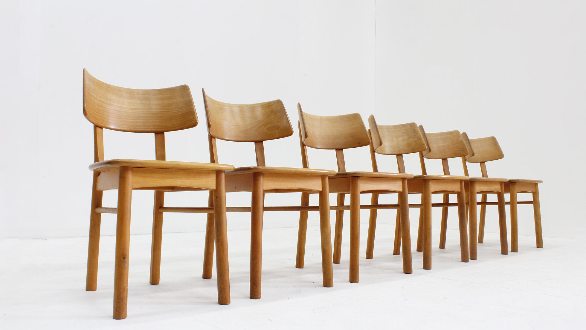 Vintage Danish mid-century dining chairs set of 6
