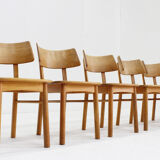 Vintage Danish mid-century dining chairs set of 6