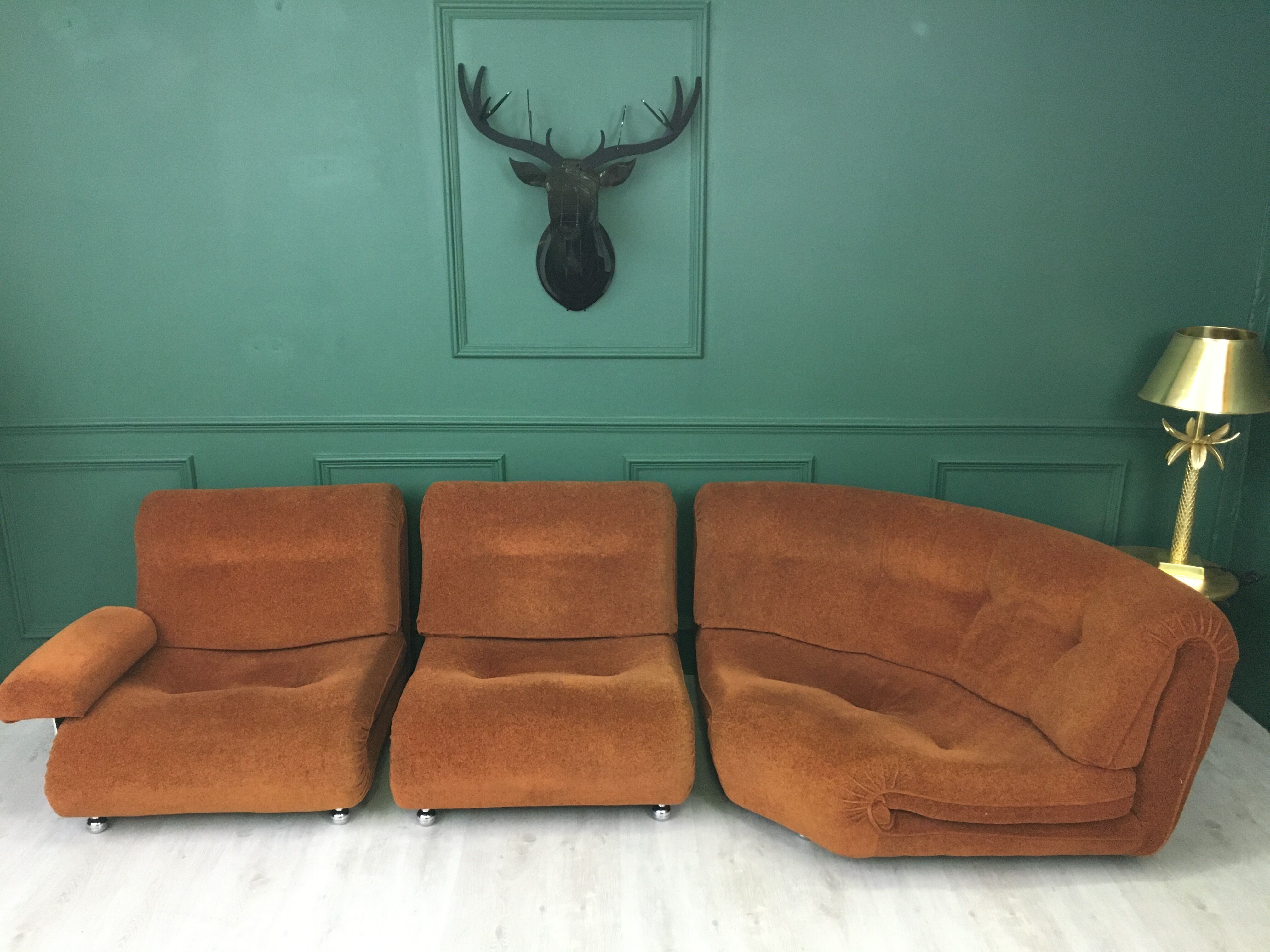 G-Plan vintage retro mid century corner modular 5 seater sofa suite by Km Wilkins