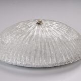 Vintage ceiling lamp with chrome and murano glass, 1960s