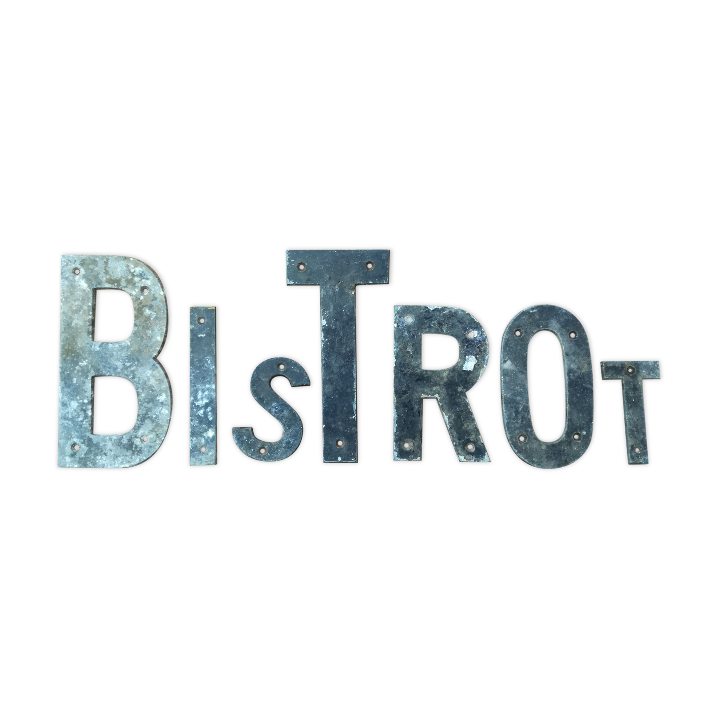 Lettres en métal «Bistrot»