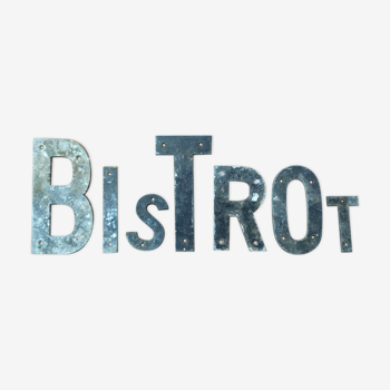 Lettres en métal «Bistrot»