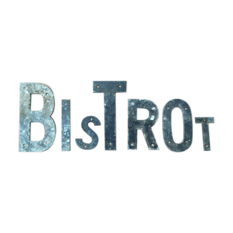 Lettres en métal «Bistrot»