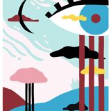 Art print “look” a4