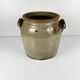Old confit pot in stoneware, grey colour, 1900.