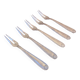 5 snail / shellfish forks with scallop shell design