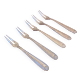 5 snail / shellfish forks with scallop shell design