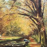 Autumn landscape. Impressionism.
