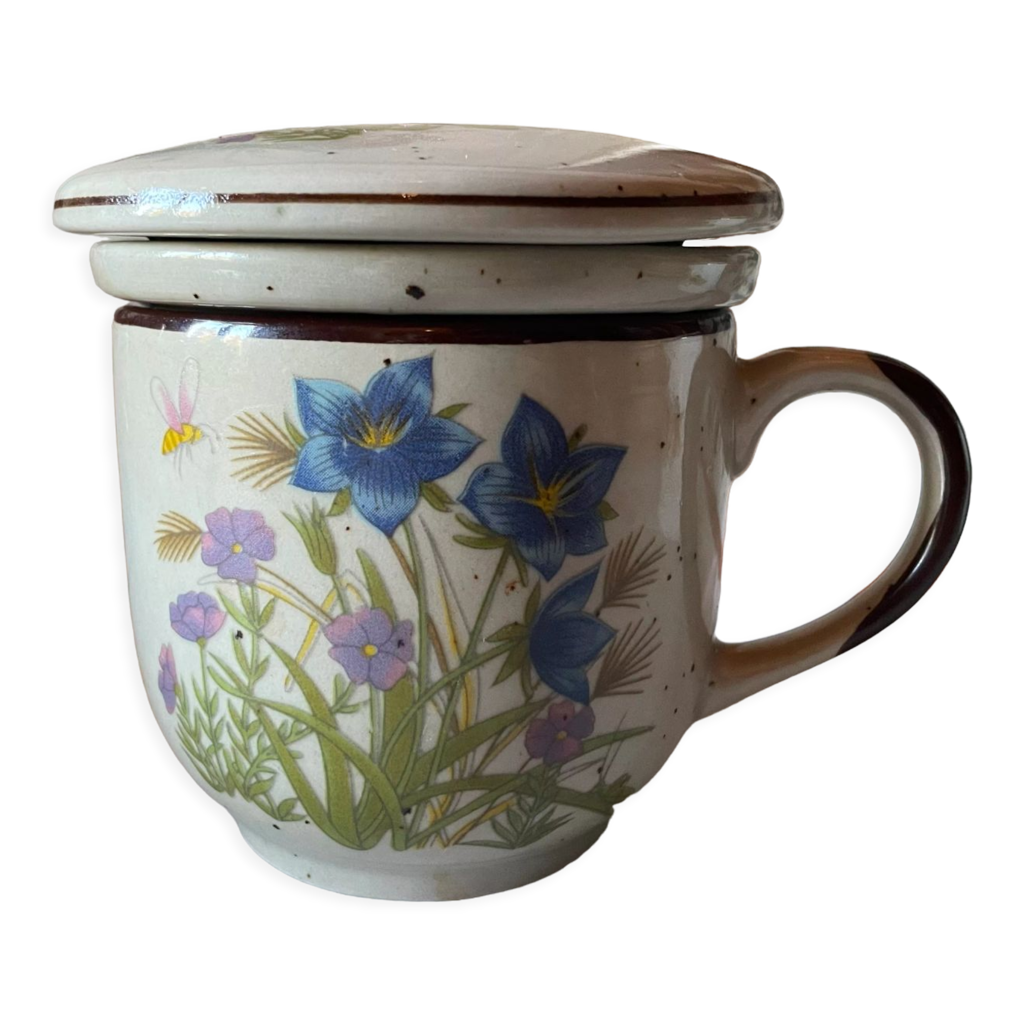 Tisanière En Porcelaine Fleurie Aromandise 250 Ml + Tisane Bonne Étoile – Infuseur Amovible