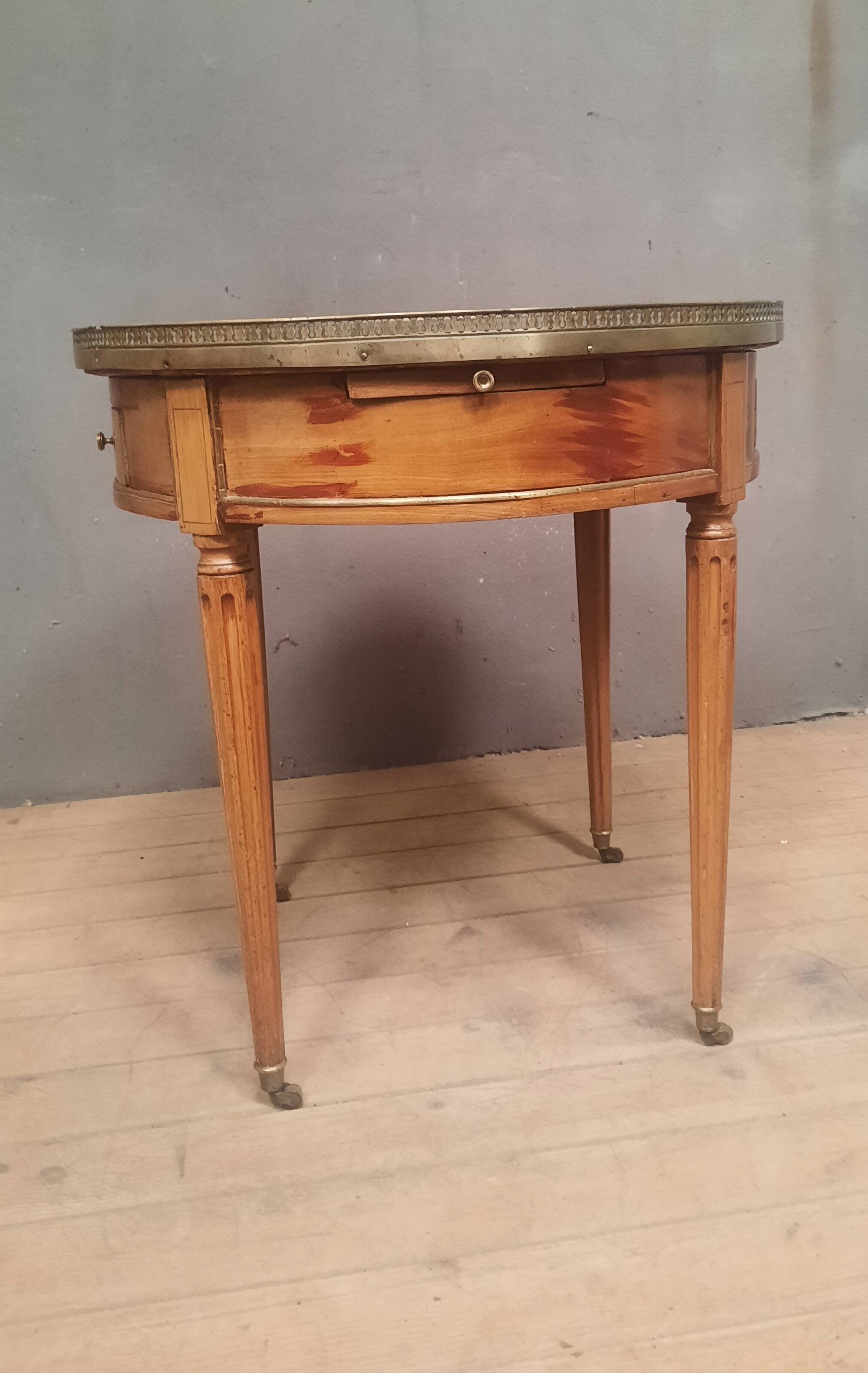 "Louis XVI style 'bouillotte' table"