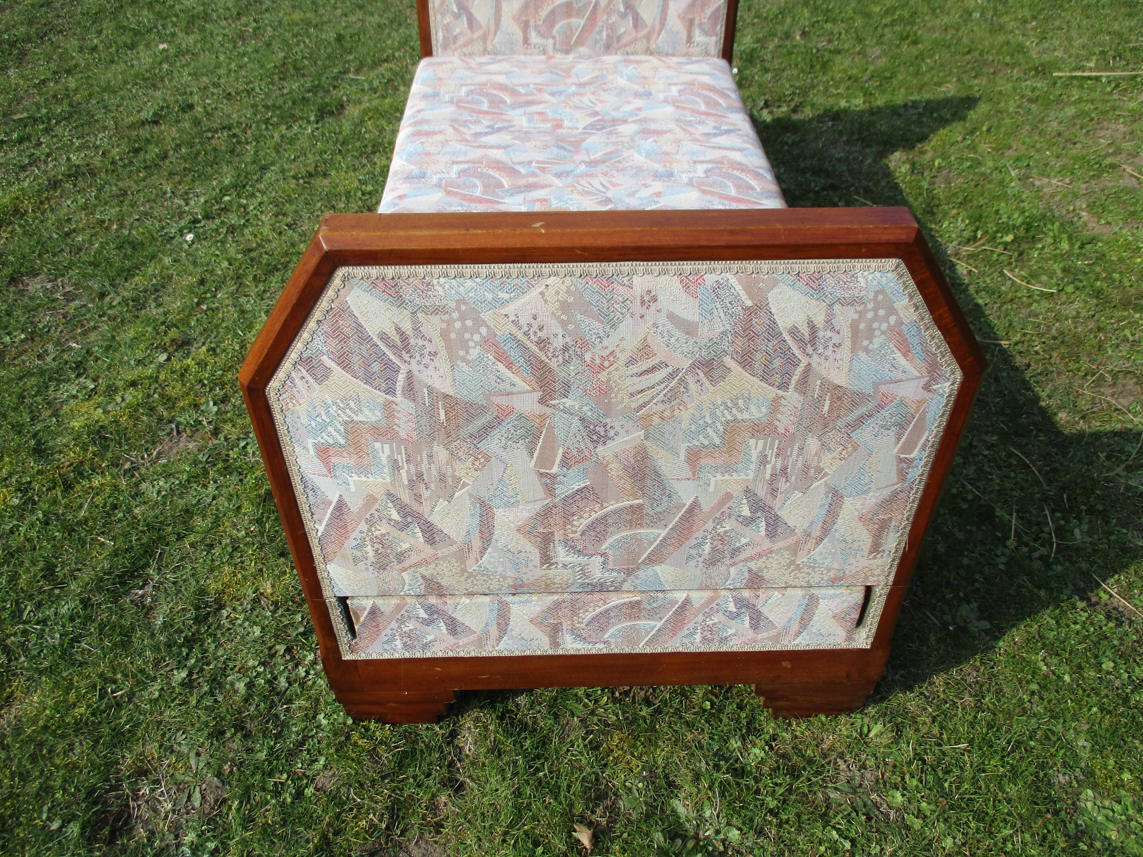 Antique Art Deco sofa bed