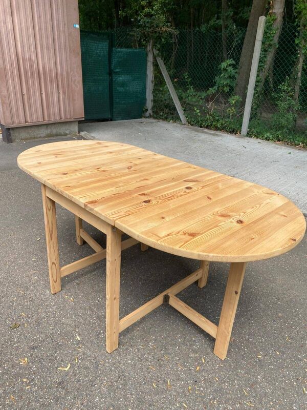 Table à manger extensible à volets rénové de Karin Mobring pour Ikea 1970