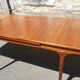 Scandinavian teak table expandable