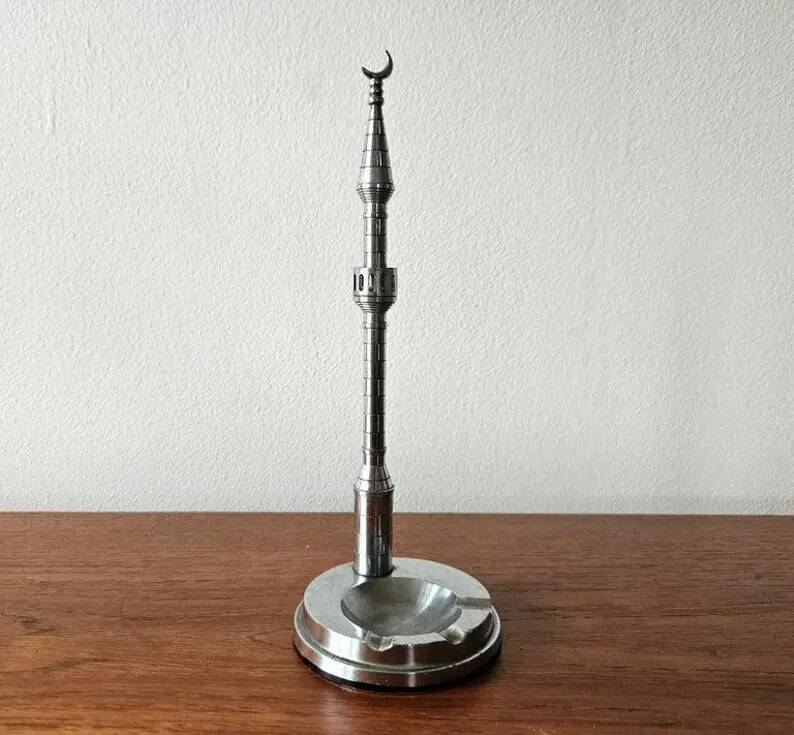 Rare Midcentury Model Eger Minaret Ashtray, Hungary, 1970s