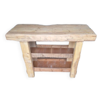 Professional furniture 120cm old solid wood workbench