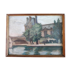 Peinture à l'huile Paris tuilerie