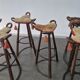 Tabourets Brutalistes vintage de Marbella attribués à Sergio Rodrigues, années 1970, ensemble de 6.